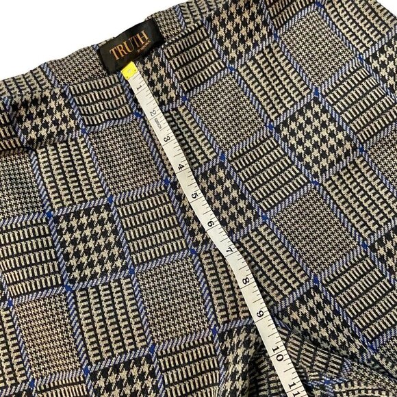 Truth Republic Womens Size M Plaid Houndstooth Knit Pants Academia Checker Retro - Picture 6 of 12